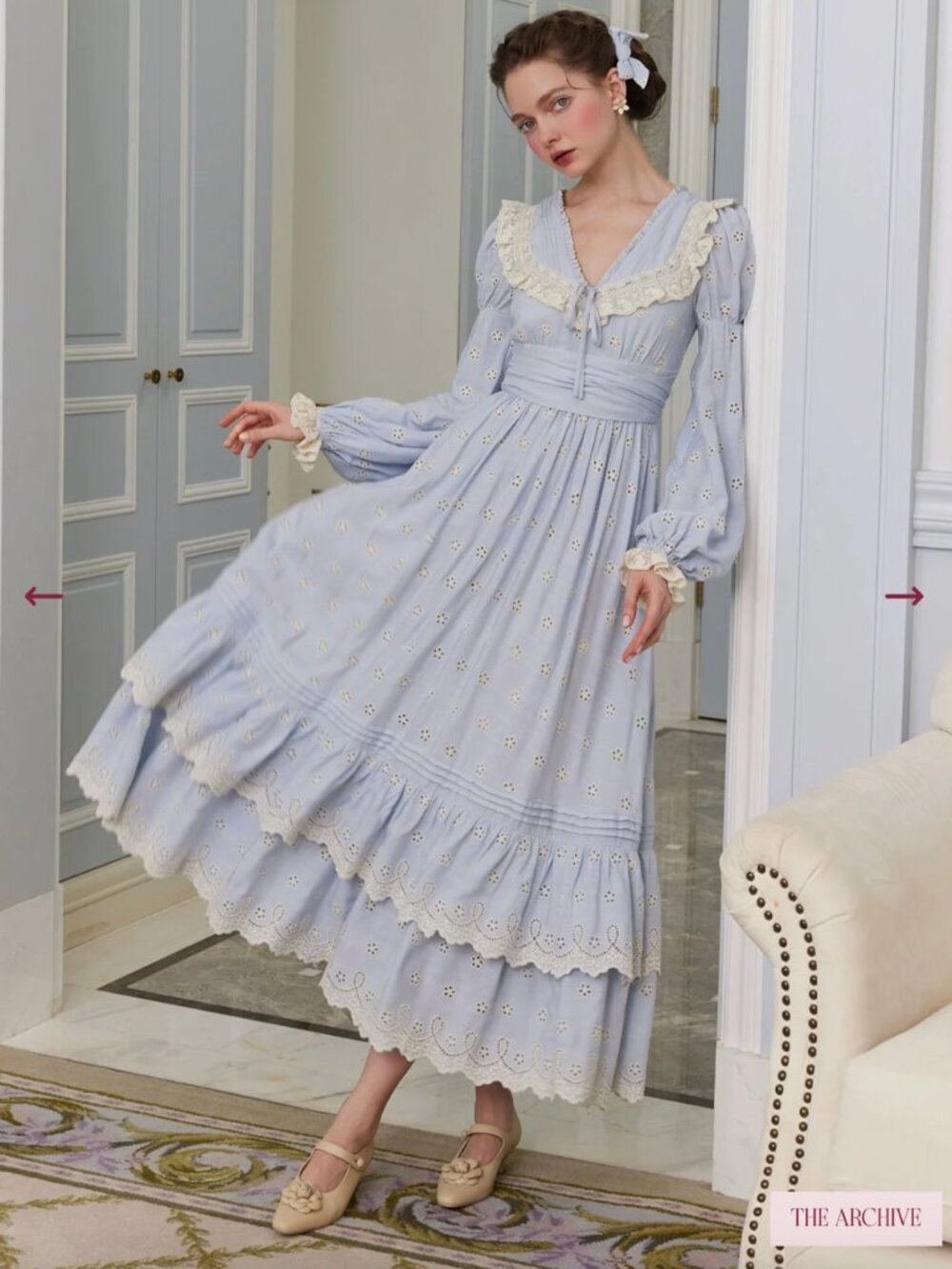 Lacemade Cottagecore Eyelet Dress NWT - Picture 1 of 7
